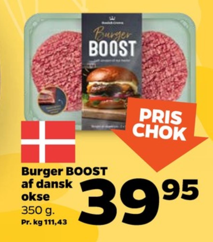 Danish Crown Burger Boost, Hakkebøffer