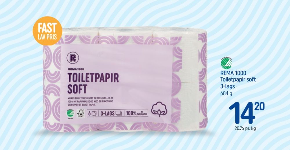 Rema 1000, Toiletpapir