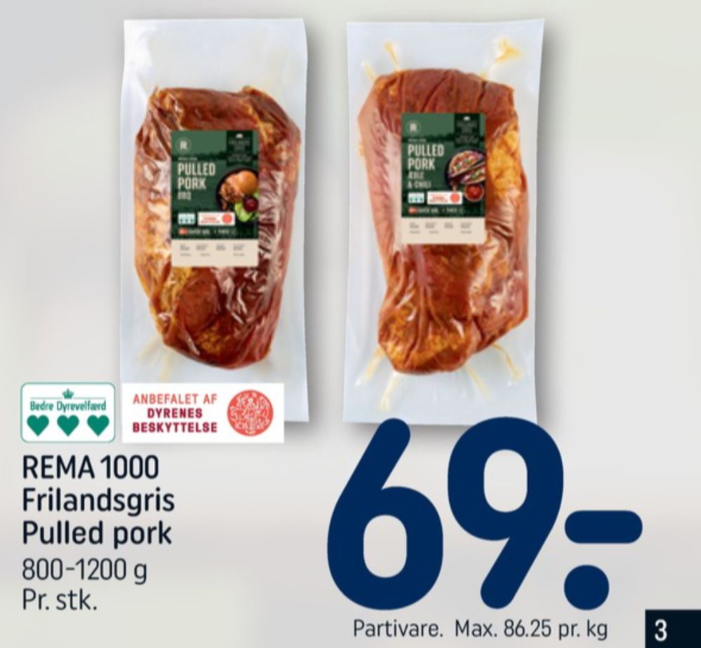 Rema 1000, Pulled pork