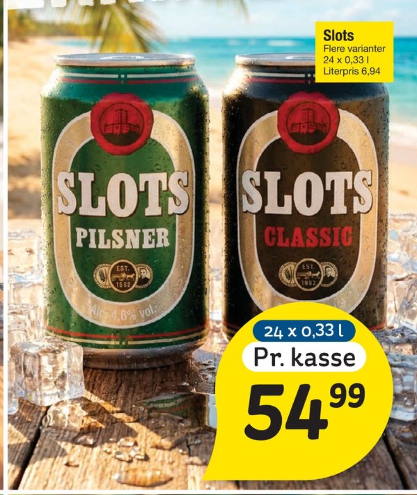 Slots Pilsner, Øl 24 pk.