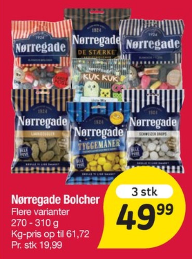 Nørregade Kuk Kuk Ugle Mix, Bolsjer