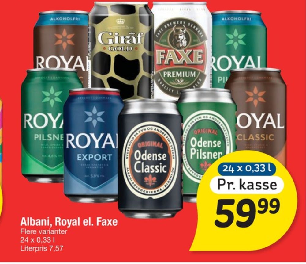 Royal Export, Øl 24 pk.