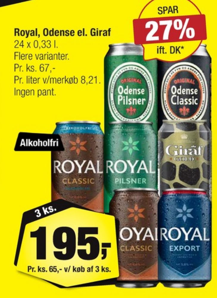 Royal Export, Øl 24 pk.