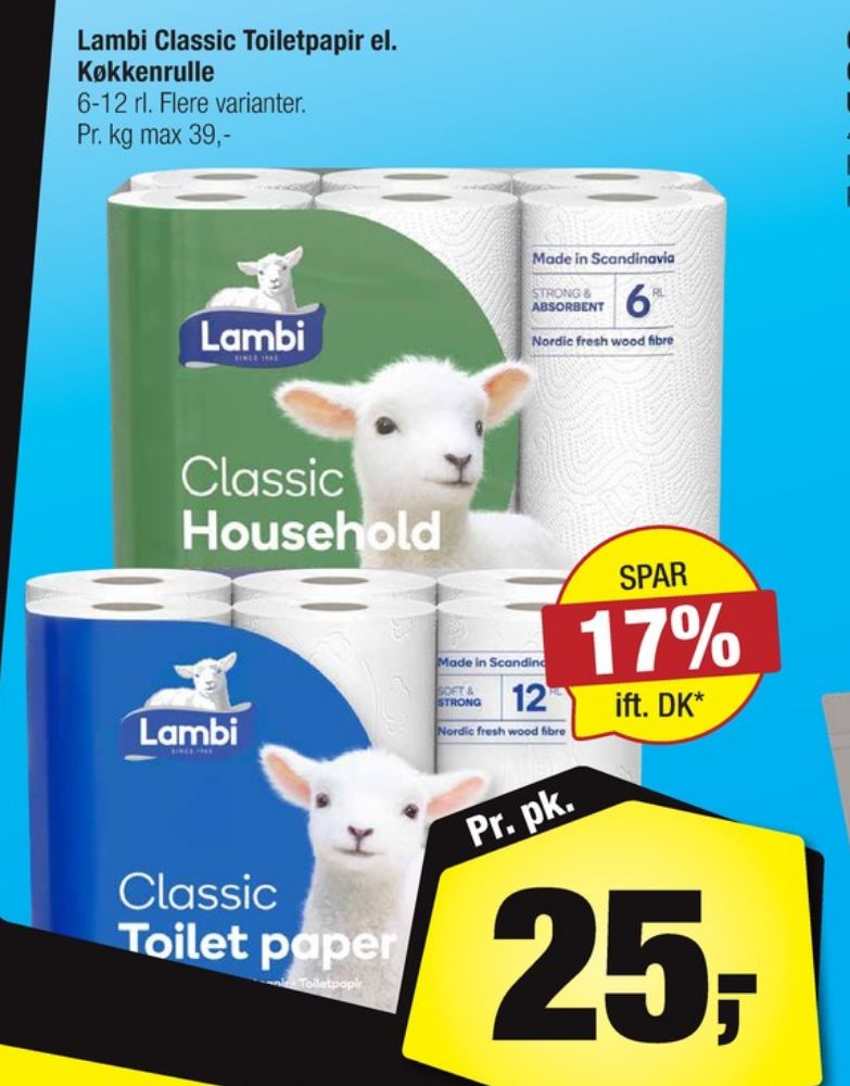 Lambi Classic, Toiletpapir