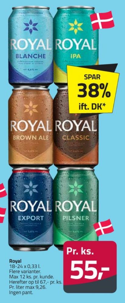 Royal Export, Øl 18 pk.