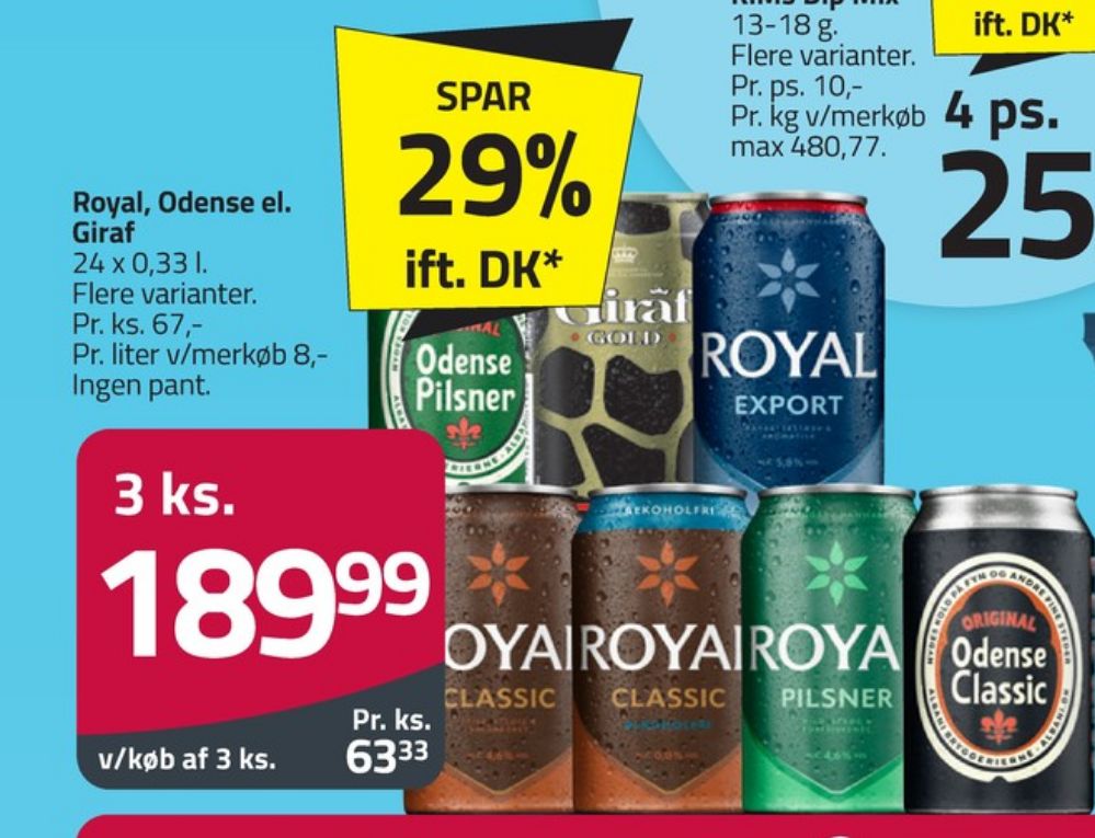 Royal Export, Øl 24 pk.