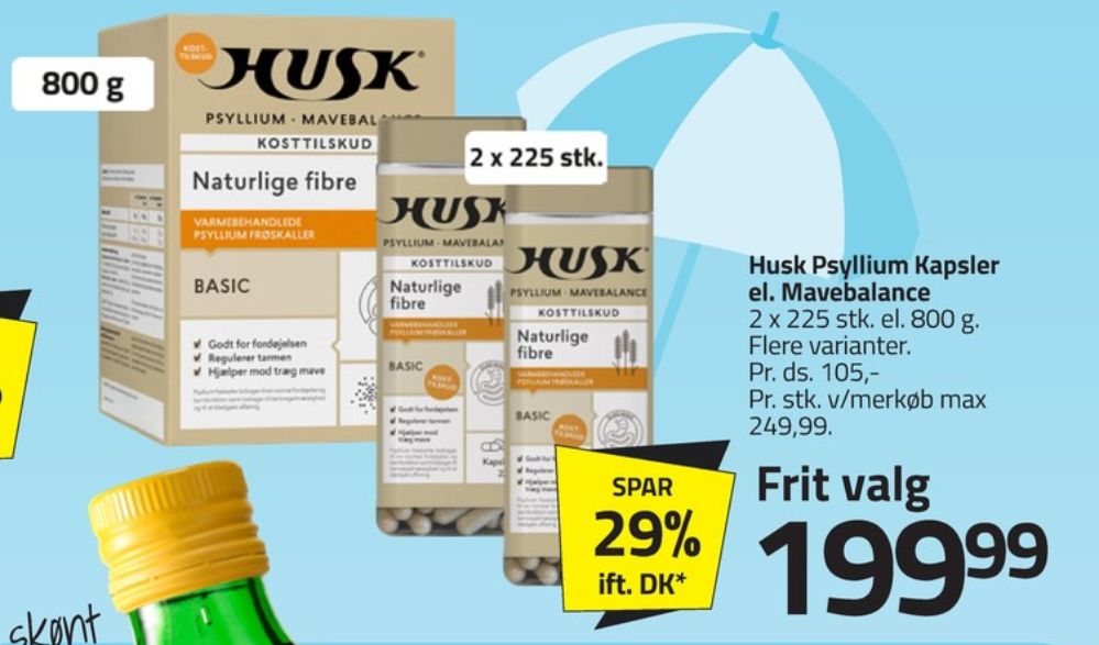 Husk, Kosttilskud