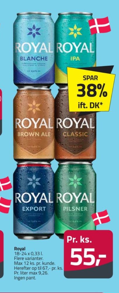 Royal Export, Øl 18 pk.