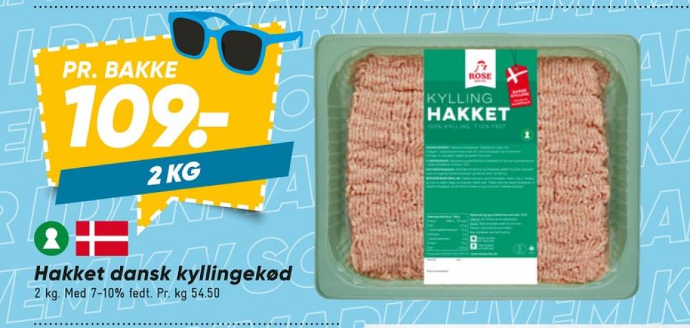 Rose, Hakket kylling 7-10%