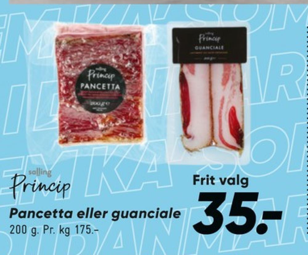 Salling Princip, Pancetta