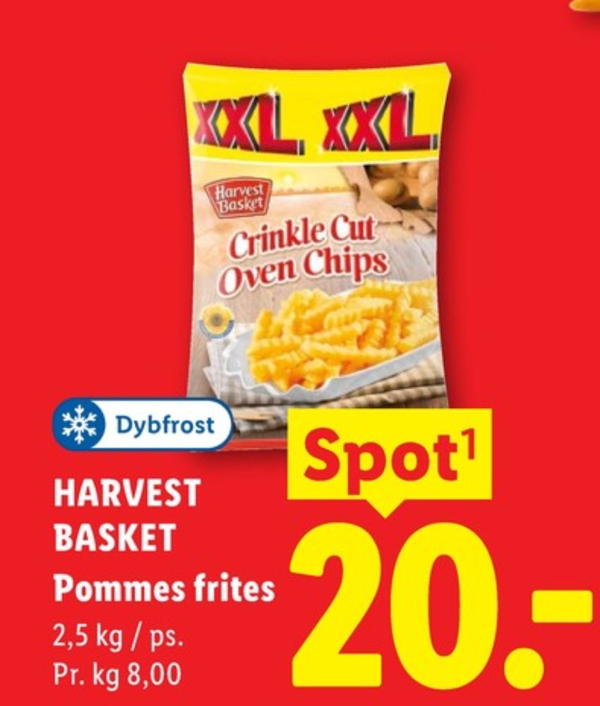 Harvest Basket, Crinkle Cut Pommes Frites