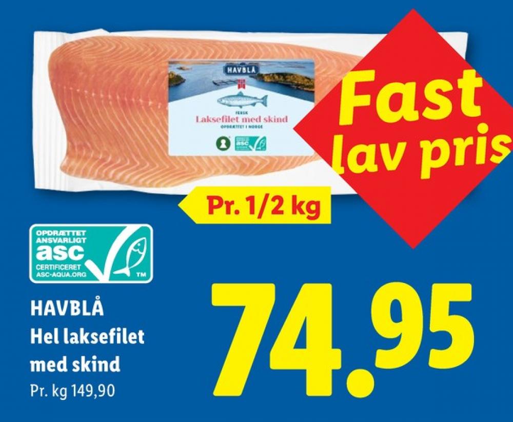 Havblå, Laksefilet