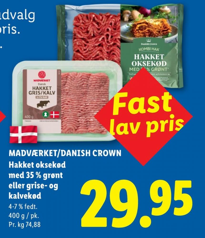 Danish Crown, Hakket Okse og Grønt 35%