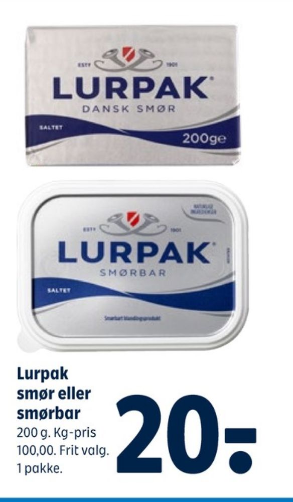 Lurpak, Smørbar