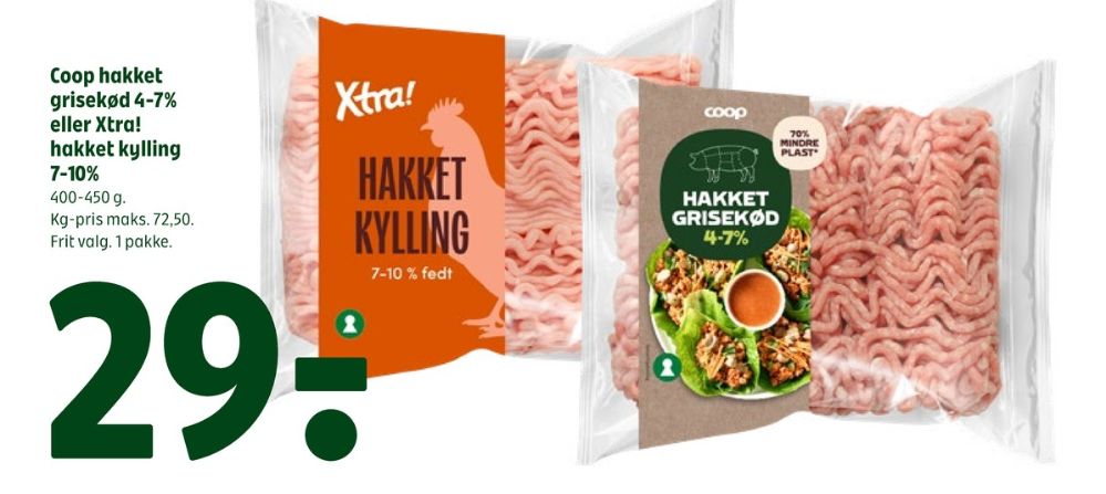 Xtra, Hakket kylling 7-10%