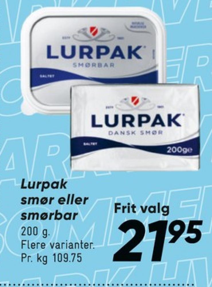 Lurpak, Smør