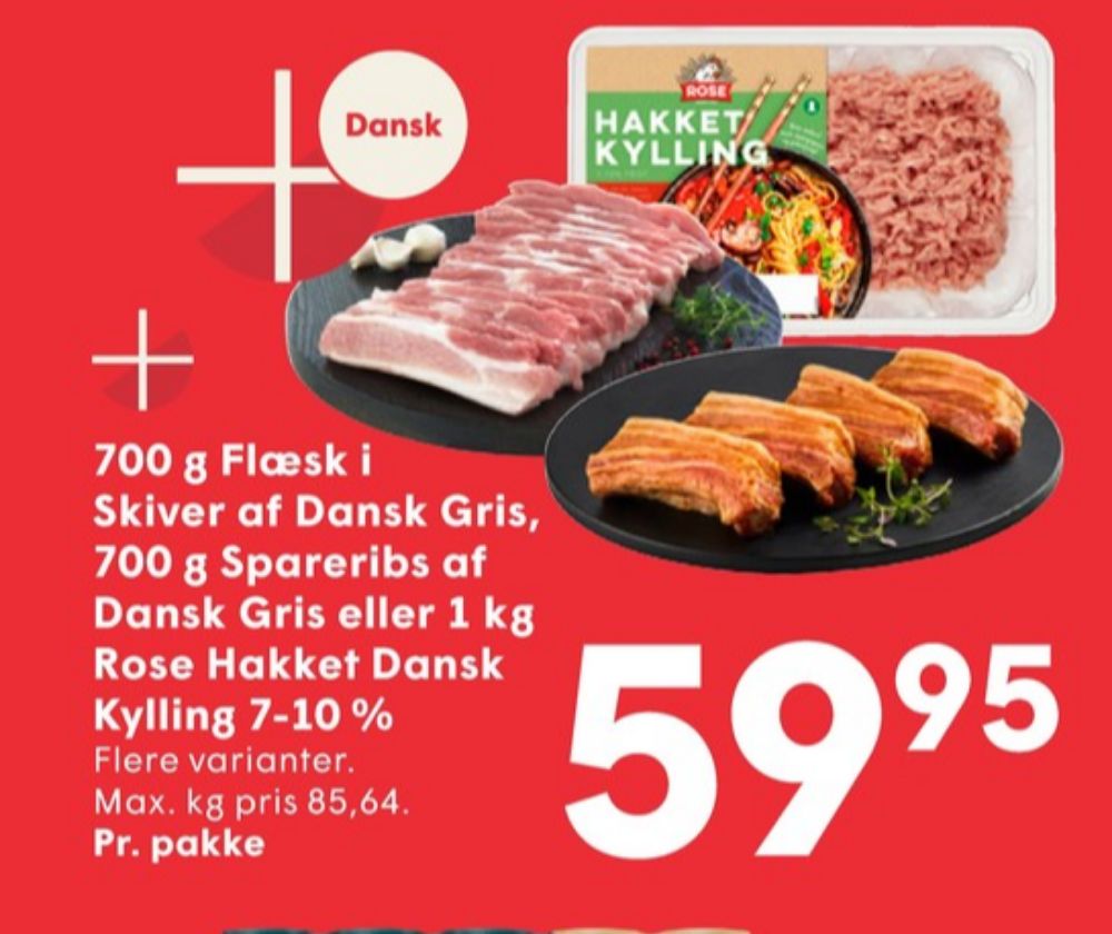 Rose, Hakket kylling 7-10%