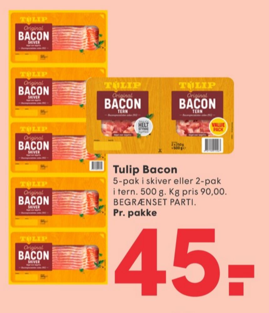 Tulip, Bacontern