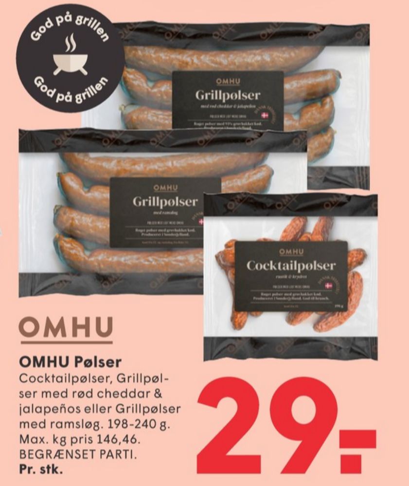 OMHU, Cocktailpølser