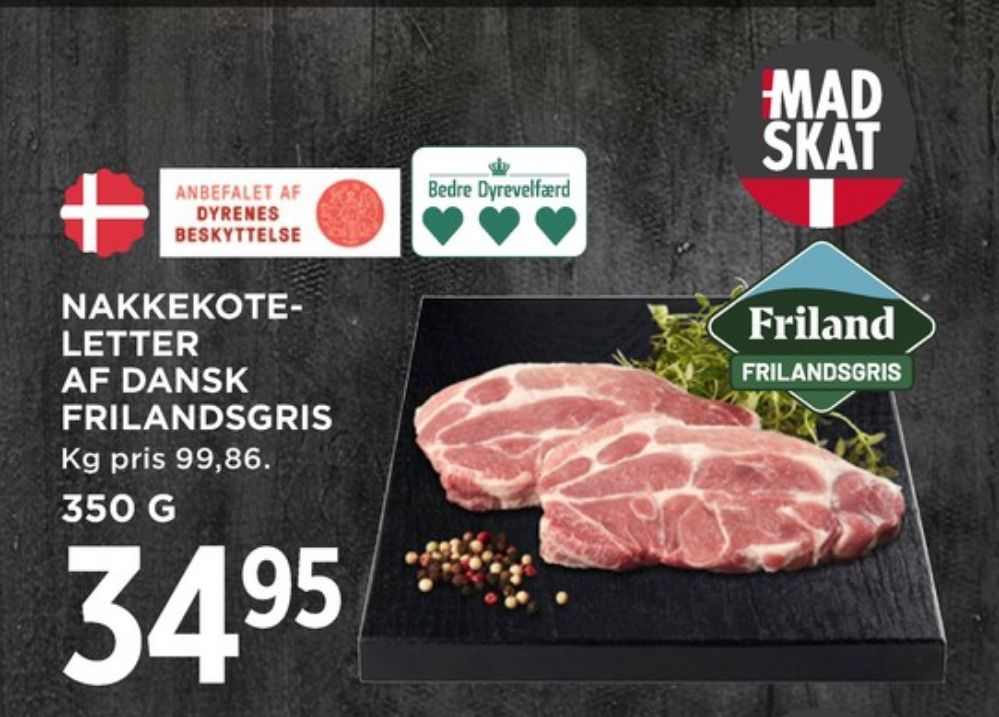 Friland, Nakkekoteletter