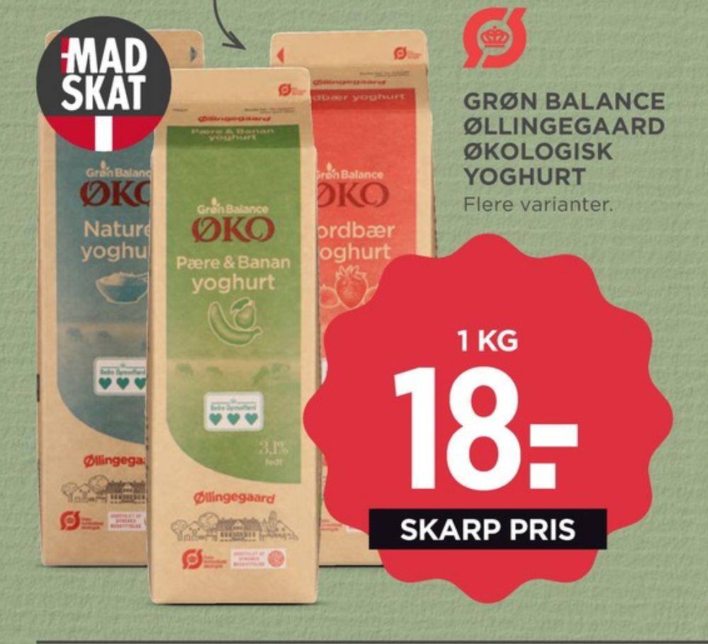 Grøn Balance Øllingegaard, Naturel Yoghurt 