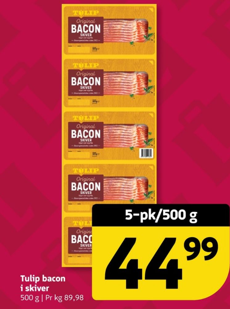 Tulip, Bacontern