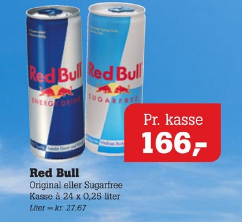 Red Bull Sugarfree, Energidrik 24 pk.