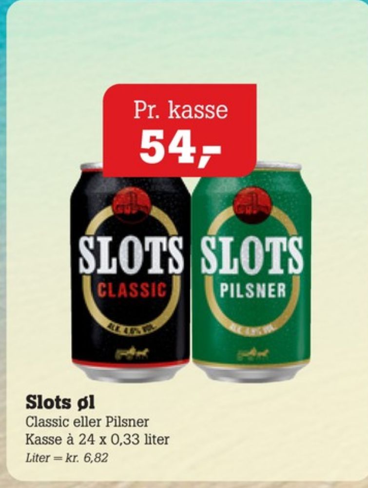Slots Classic, Øl 24 pk.