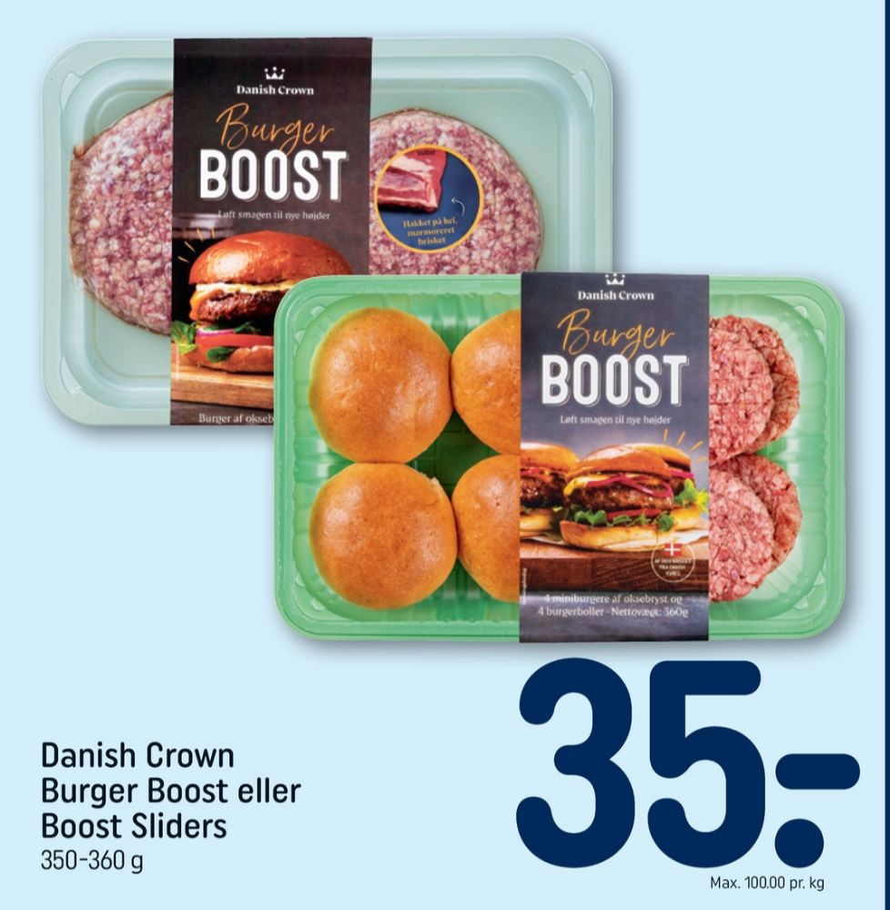 Danish Crown Burger Boost, Hakkebøffer