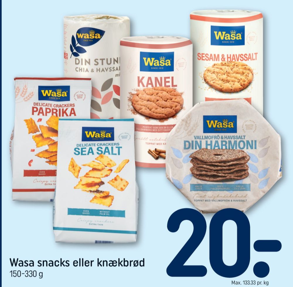 Wasa, Kanel knækbrød