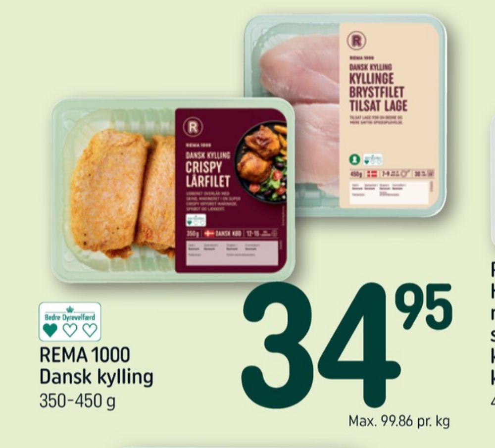 Rema 1000, Kyllingebrystfilet