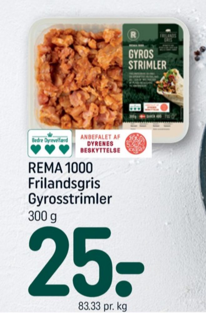 Rema 1000, Gyros Strimler