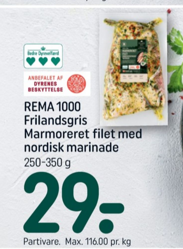 Rema 1000, Grisefilet