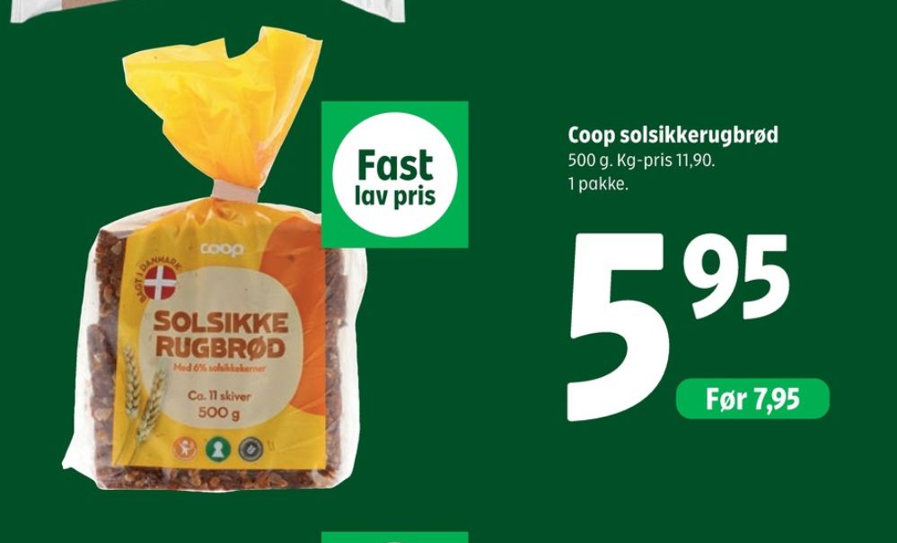 Coop, Solsikkerugbrød