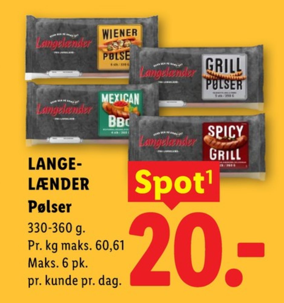 Langelænder, Spicy Grill Pølser