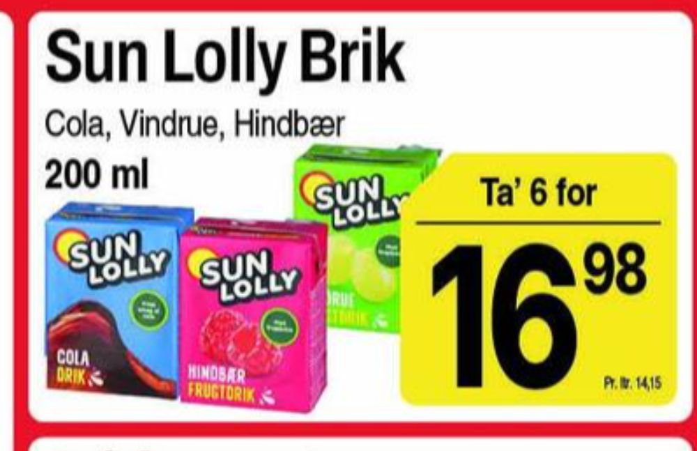 Sun Lolly, Drikkeklar Coladrik
