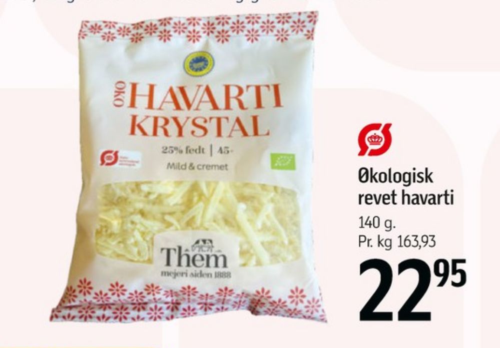 Them Ost Hi Protein, Revet Ost Havarti Krystal