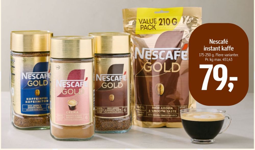 Nescafe Gold, Instant Kaffe