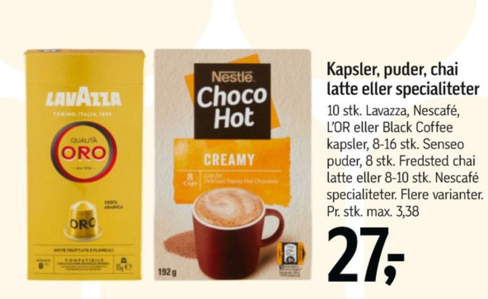 Nestlé Choco Hot, Kakaodrikspulver Creamy