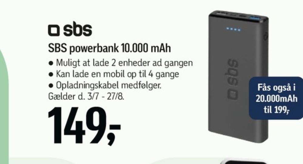 SBS, Powerbank