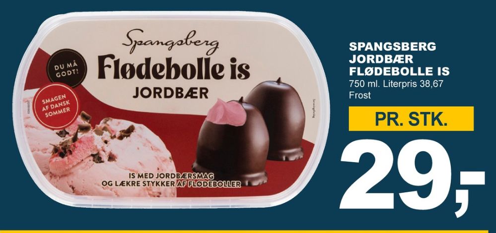 Spangsberg, Flødebolle is Jordbær