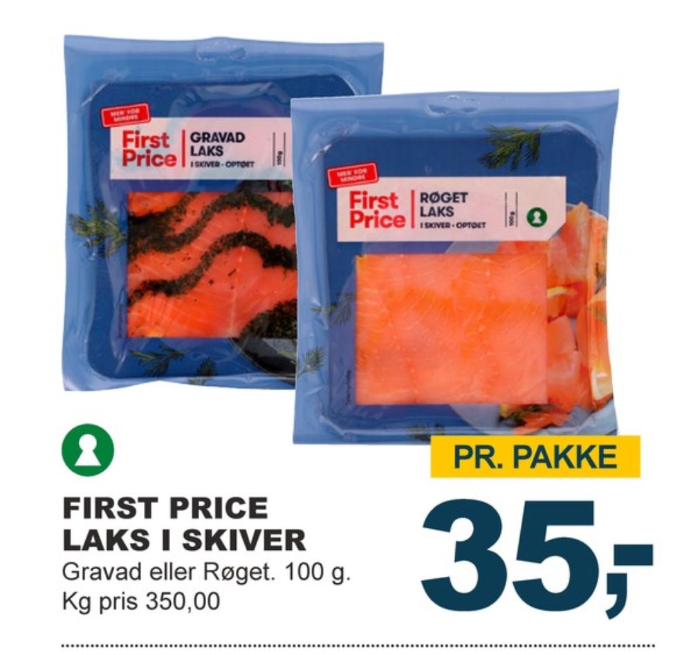 First Price, Laks i skiver