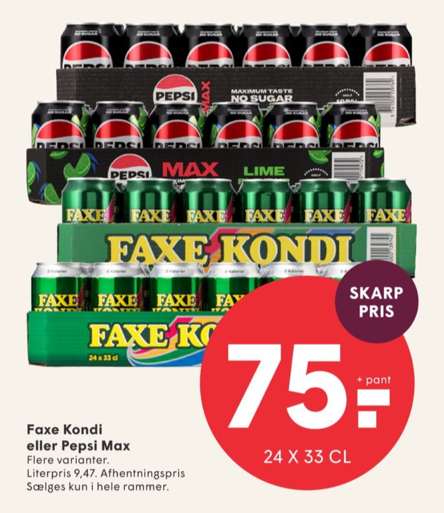 Pepsi Max Lime, Cola 24 pk.