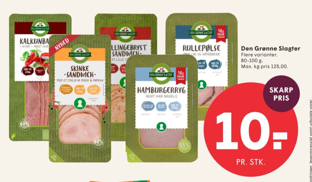 Den Grønne Slagter, Kalkunbacon