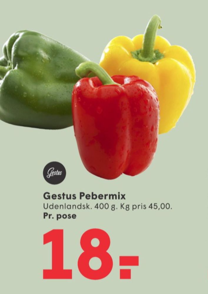 Gestus, Peberfrugt