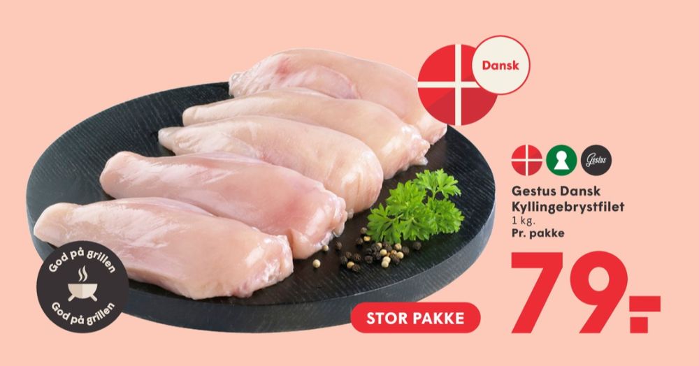 Gestus, Kyllingebrystfilet