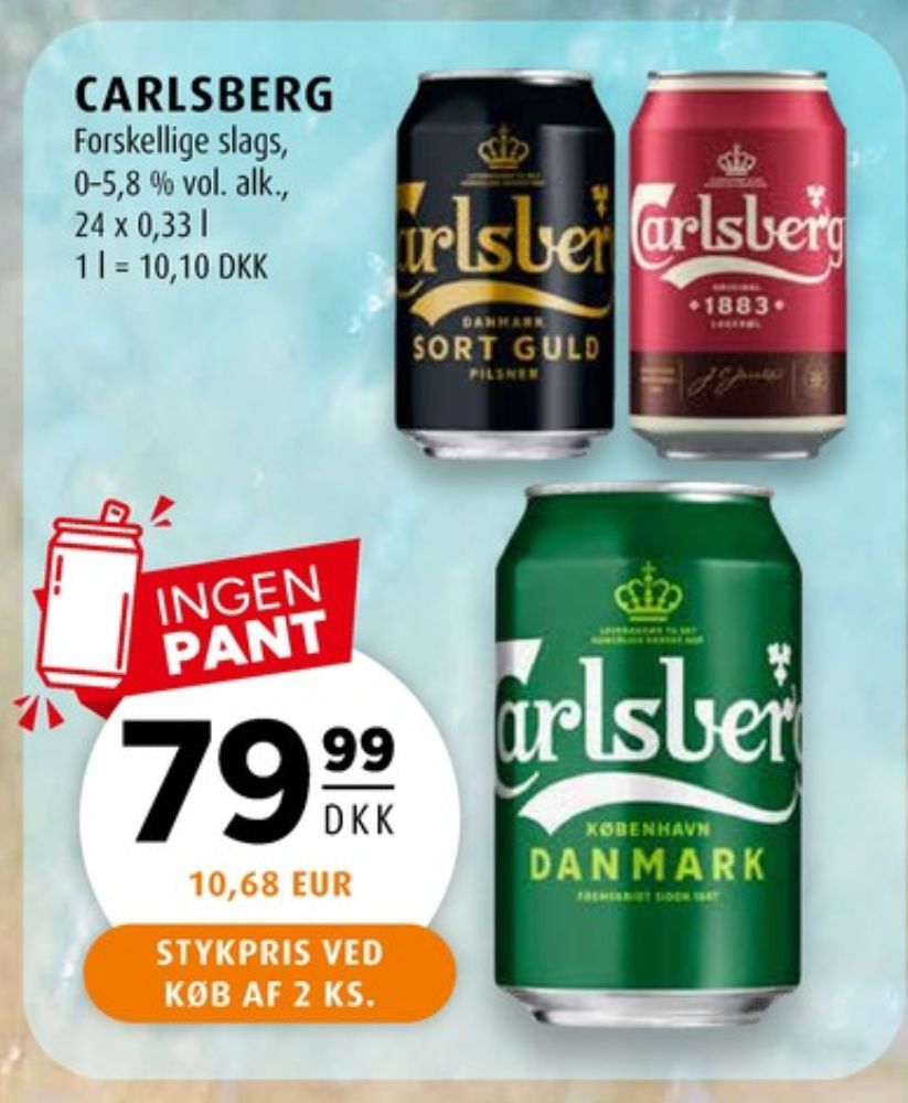 Carlsberg Sort guld, Øl 24 pk.