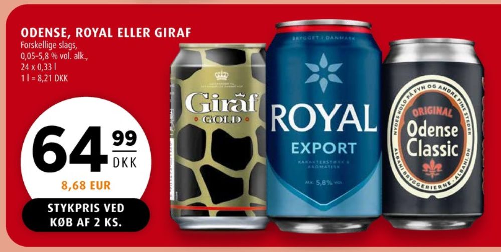 Royal Export, Øl 24 pk.