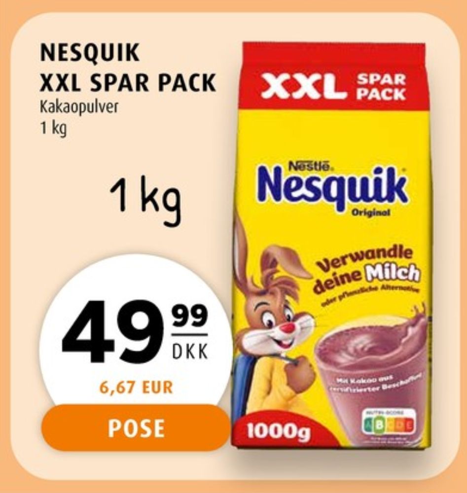 Nestlé Nesquik, Kakaodrikspulver