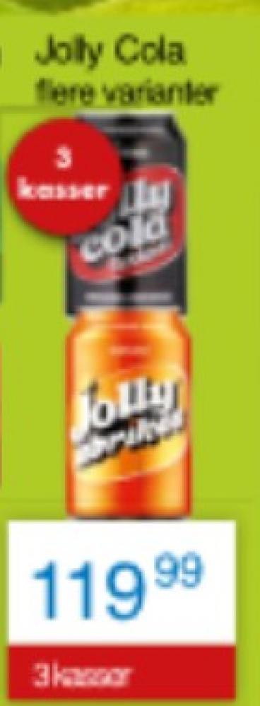 Jolly Cola Sukkerfri, Cola 18 pk.